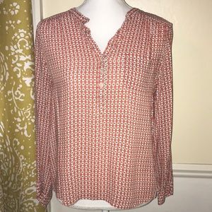 Loft geometric blouse